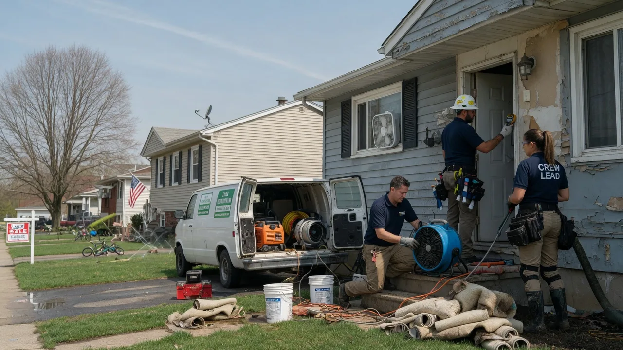 Flood Cleanup in Newton Center, MA near me